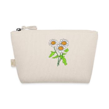 Daisies flower plant bloom gift idea - Organic Pouch - nature - Front