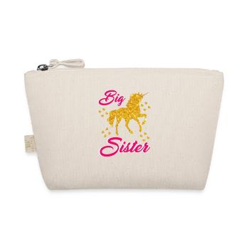I am a big sister unicorn style - Organic Pouch - nature - Front