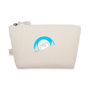 Pferd Reiten Reiter Pferde Geschenk Reitsport - Bio-Täschchen - Natur - Vorne