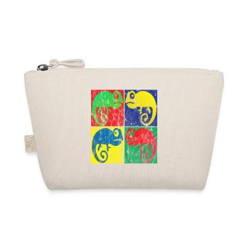 Chameleon Pop Art - Organic Pouch - nature - Front
