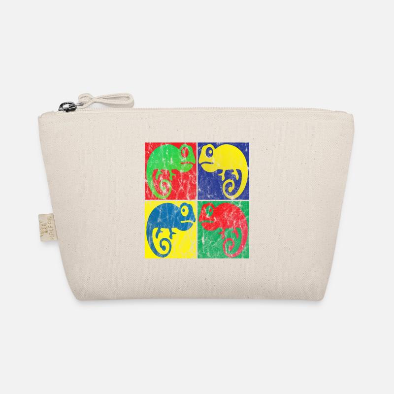 Chamäleon Pop Art Bio-Täschchen