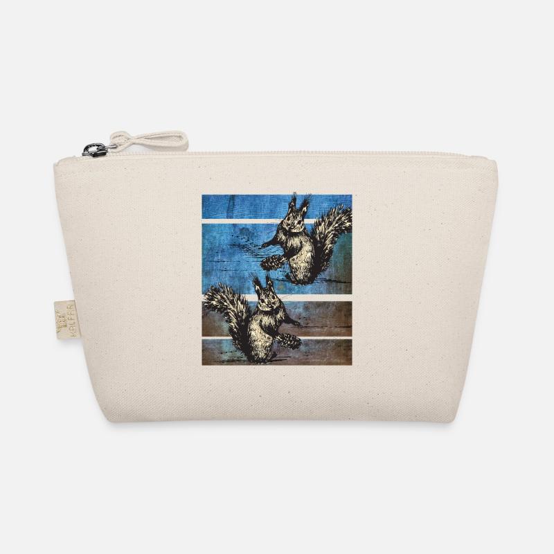 Squirrel retro Organic Pouch
