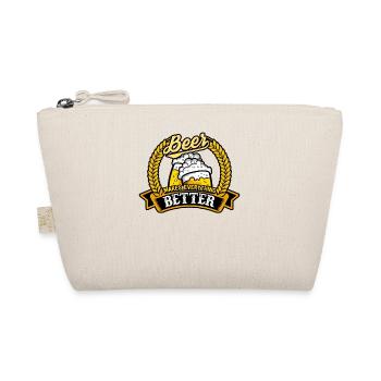 Drinking beer alcohol beer mug celebration gift idea - Organic Pouch - nature - Front