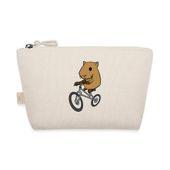 Capybara Riding Bicycle Drôle Rongeur Animal - Trousse biologique - nature - Devant