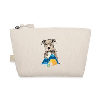Pit Bull Terrier Pitbull Camping Camping Gift - Organic Pouch - nature - Front