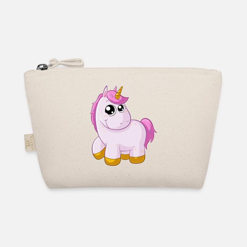 Pinkes Comic Einhorn Bio-Täschchen