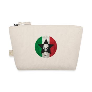 Italy star with skull in retro gift - Organic Pouch - nature - Front