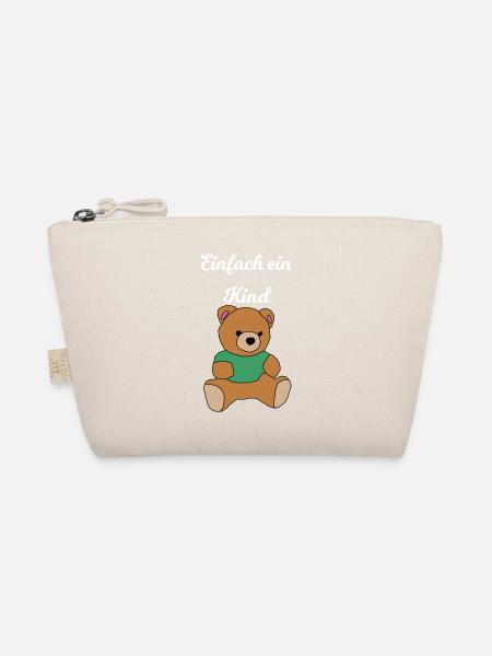teddy bear - Organic Pouch - nature