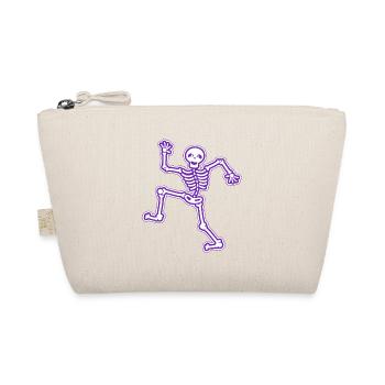 Children's motifs dancing skeleton children's shirt bones - Organic Pouch - nature - Front