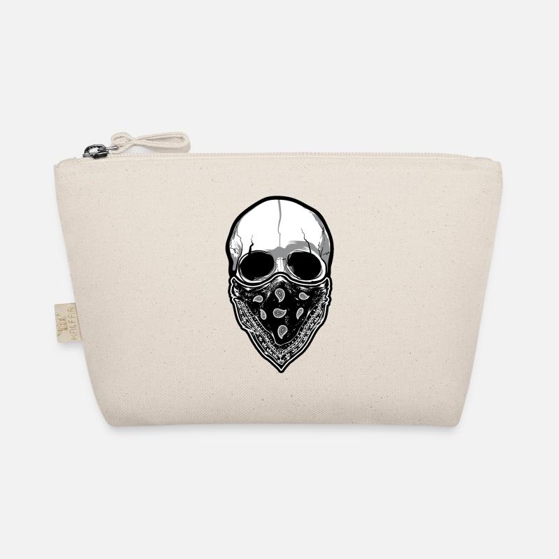 Skull with cloth Organic Pouch