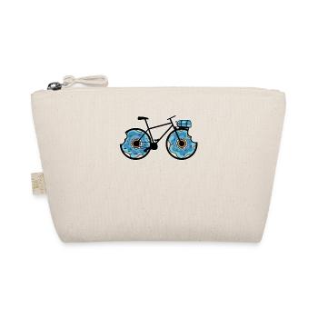 Bicycle Cyclist Donut Donut Wheel Gift Idea - Organic Pouch - nature - Front