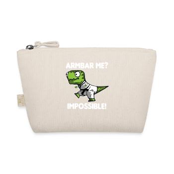 Funny BJJ Brazilian Jiu Jistu, T-Rex Armbar Shirt - Organic Pouch - nature - Front