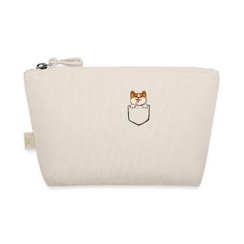 Cute Dog Pockets Shirt Corgi gift - Bio-Täschchen - Natur - Vorne