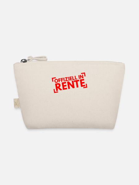 Offiziell in Rente, Rentner, Pension - Bio-Täschchen - Natur