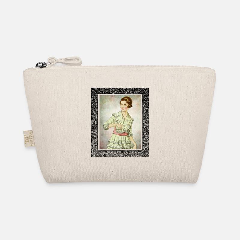 Frau Vintage Retro Style Bio-Täschchen