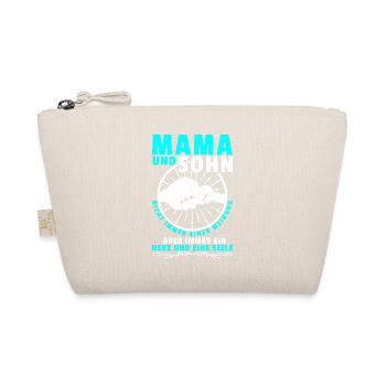 Mama und Sohn Shirt Geschenk Partnerlook - Bio-Täschchen - Natur - Vorne