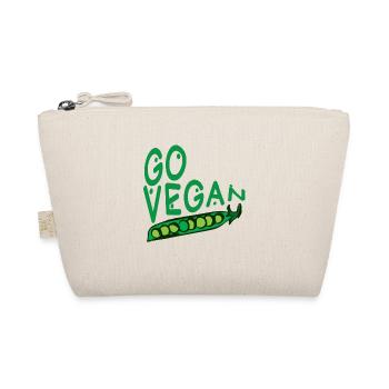 Go vegan - Organic Pouch - nature - Front