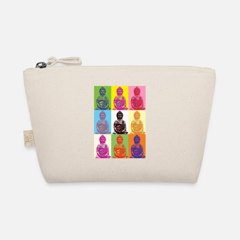Buddha Popart - Bio-Täschchen - Natur