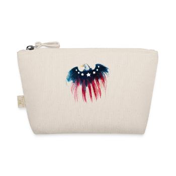 4. Juli Amerikanischer Flaggenadler - Bio-Täschchen - Natur - Vorne