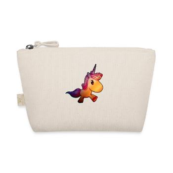Einhorn Einhörner Regenbogen Fantasy Geschenk Idee - Bio-Täschchen - Natur - Vorne