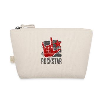 Rock Star Rock N Roll Hand Horn - Organic Pouch - nature - Front