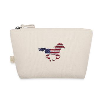 Amerikanisches Pferd - Bio-Täschchen - Natur - Vorne