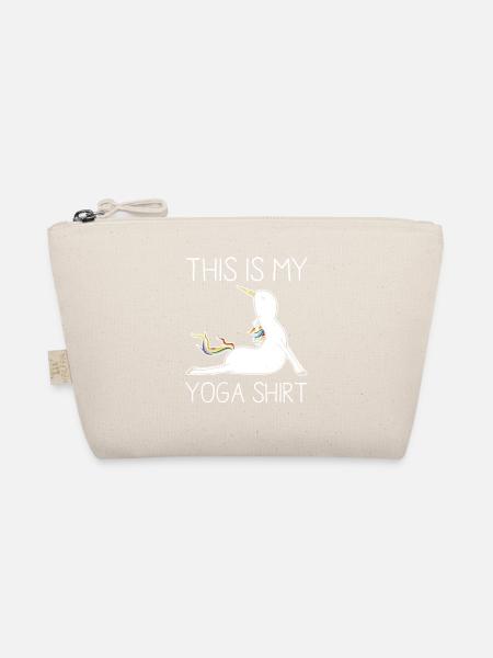 Dieses ist mein Yoga-Hemd-Einhorn-Geschenk - Bio-Täschchen - Natur