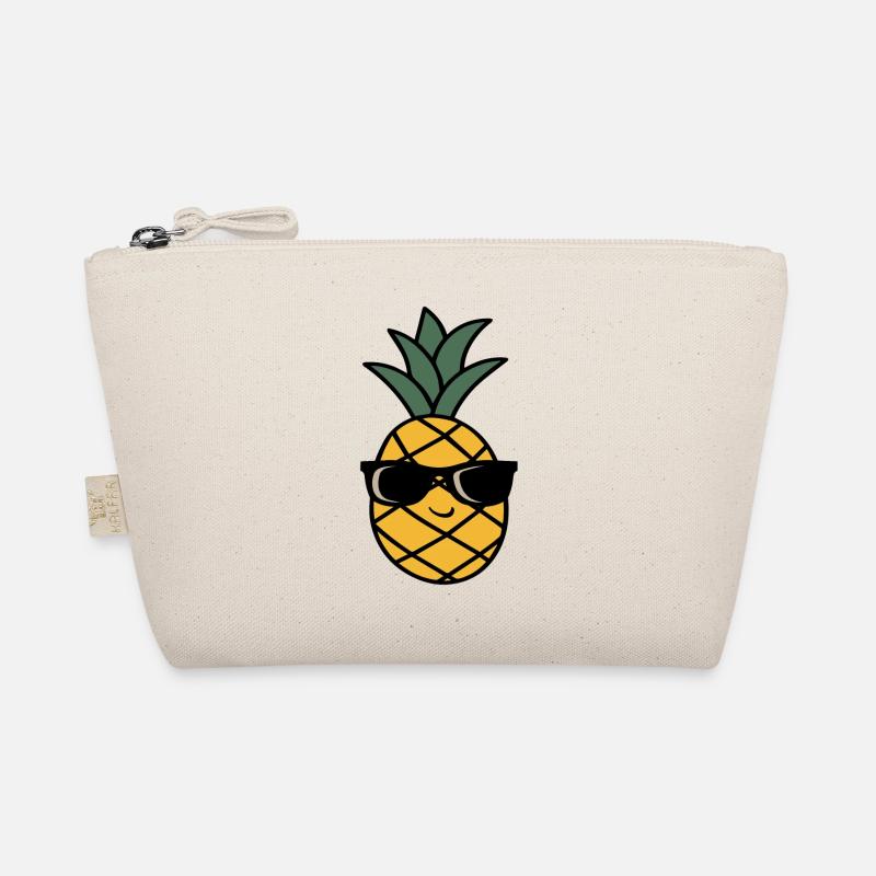 Ananas mit Sonnenbrille Bio-Täschchen