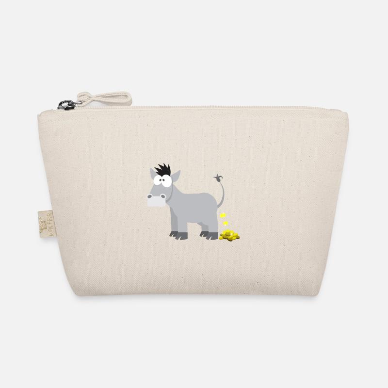 Kindermotiv Esel Tiershirt Geschenkidee Goldesel Bio-Täschchen