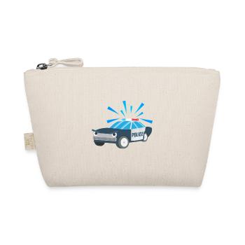 Kindershirt Polizeiauto Kindermotiv Polizei - Bio-Täschchen - Natur - Vorne