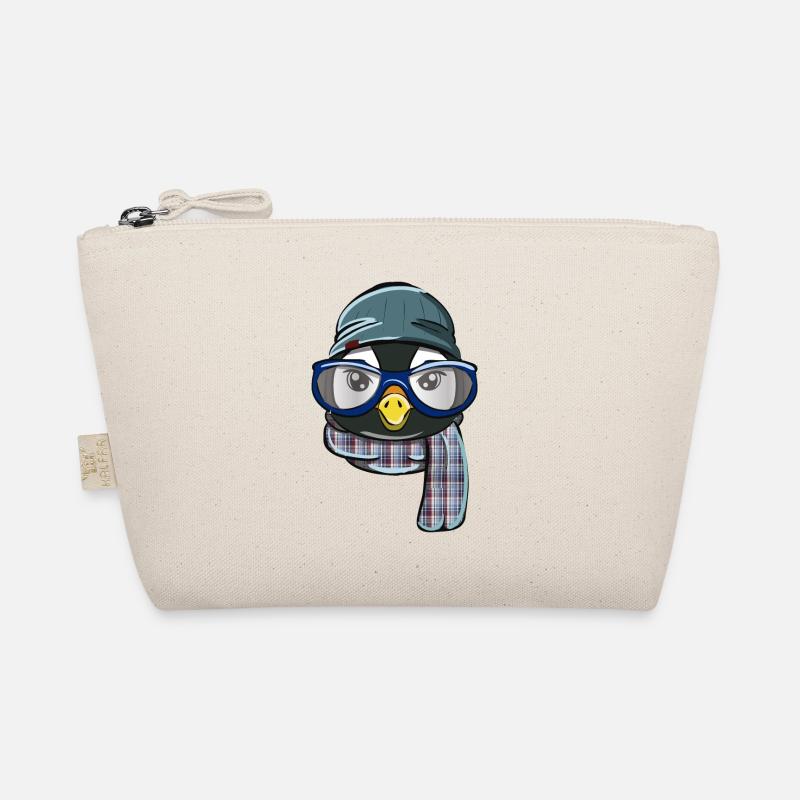 Hipster Pinguin Bio-Täschchen