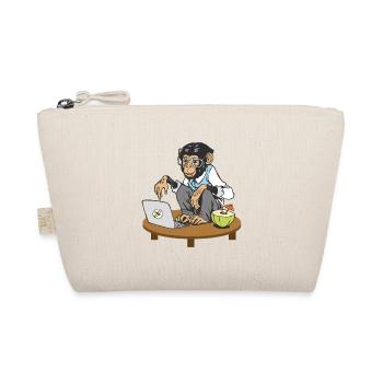 Singe devant l'ordinateur portable - Trousse biologique - nature - Devant