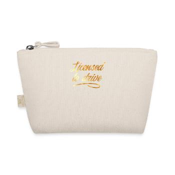 Driver's license Ticket Driver's license Gift - Organic Pouch - nature - Front