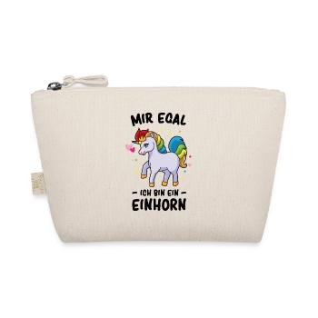 I do not care I Am A Unicorn - Horse Gift - Organic Pouch - nature - Front