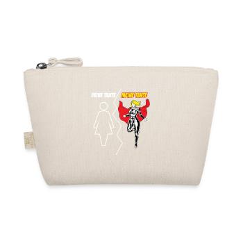 Your aunt My aunt super heroine gift - Organic Pouch - nature - Front