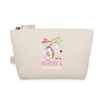 Mir Reichts Ich Geh Schaukeln Einhorn Geschenk - Bio-Täschchen - Natur - Vorne