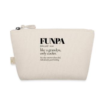 Funpa Funny grandfather - Organic Pouch - nature - Front