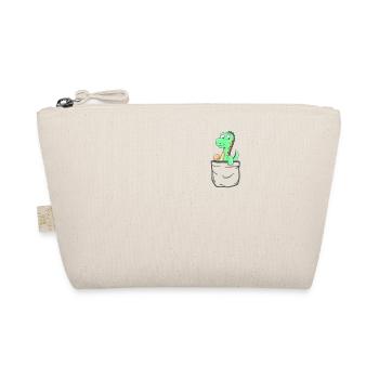 Pocket Dino mignon dinosaure Dino cadeau - Trousse biologique - nature - Devant