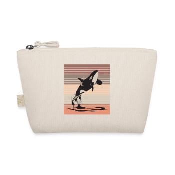 Whale ocean sea life seafood gift - Organic Pouch - nature - Front