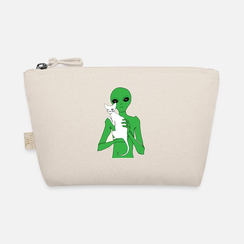 Cat and alien cool beautiful gift Organic Pouch
