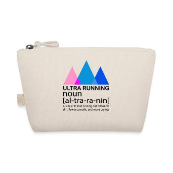 Ultra Running Running Shirt & Gift - Organic Pouch - nature - Front