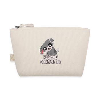 Dog Pug Pet Doggy head tilt cute dogs doglovers new tshirt - Organic Pouch - nature - Front