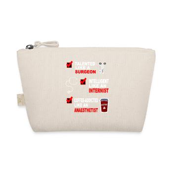 Surgeon Internist Anesthetist Gift Idea Shirt - Organic Pouch - nature - Front