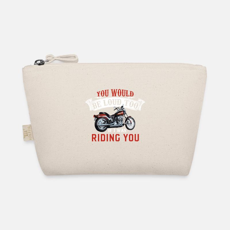 Biker motorcycle - Organic Pouch - nature