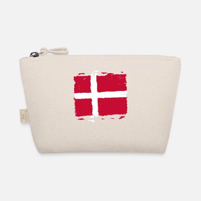 Drapeau du Danemark - Drapeau du marché du Danemark Trousse biologique