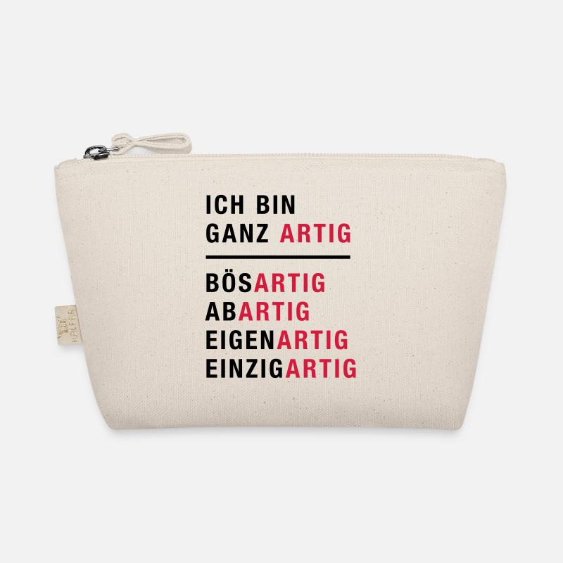 Spruch, Ich bin ganz artig Bio-Täschchen