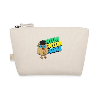 Nerd Owl Tshirt - Organic Pouch - nature - Front