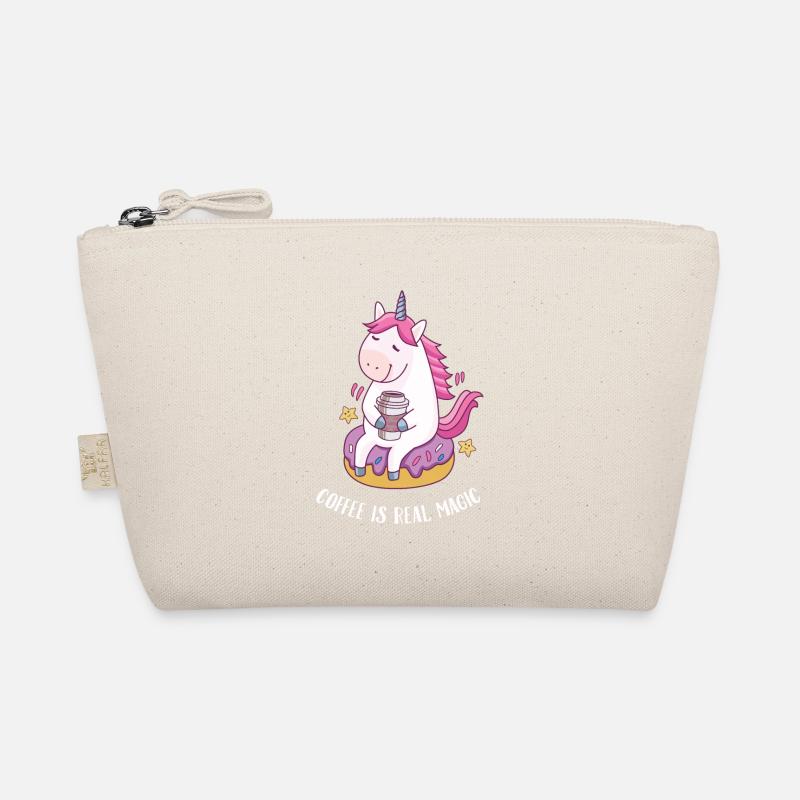 Coffee Is Real Magic - Kaffee Einhorn Geschenk Bio-Täschchen