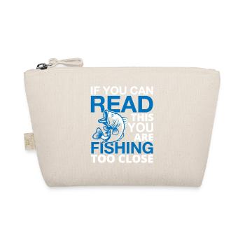 Zu Nahe Angler Fischer angeln fischen Geschenk - Bio-Täschchen - Natur - Vorne
