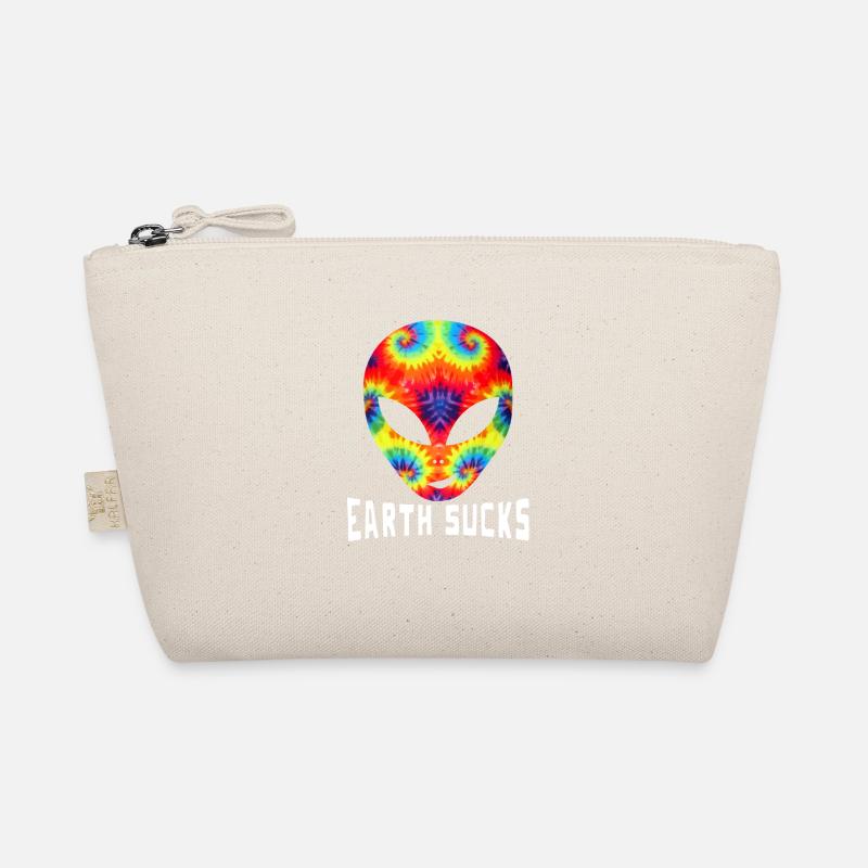 Earth Sucks Shirt Alien Head Gift UFO Organic Pouch